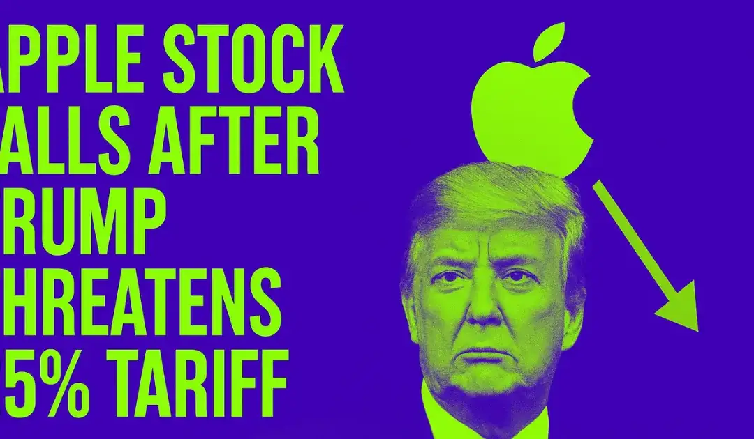 Apple Stock Falls After Trump Threatens 25% Tariff